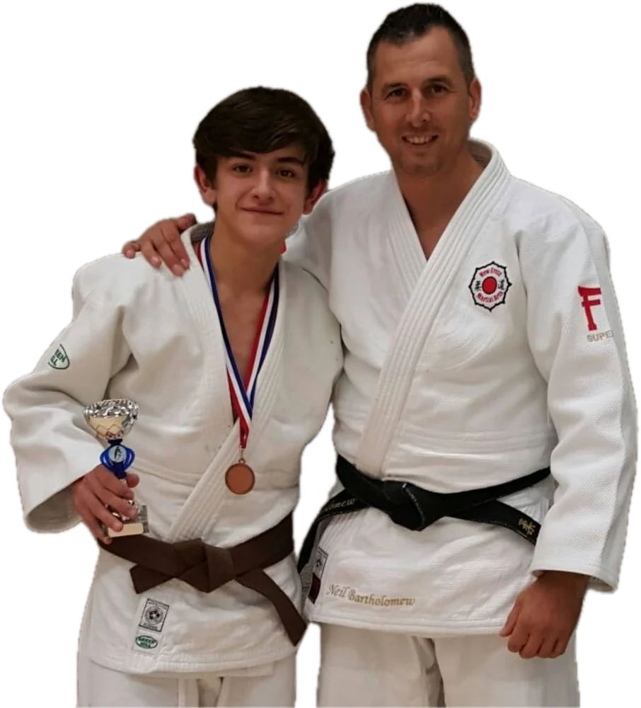 Neil with a junior medallist